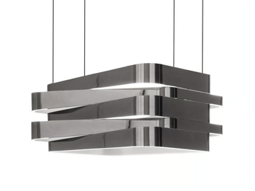 BEND - LED metal pendant lamp by Costantini Pietro - view 2